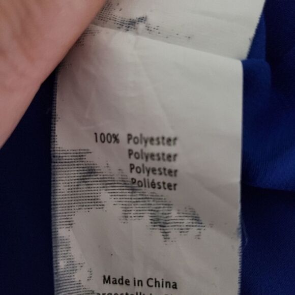 Yest Medium Long Sleeve Sheer Blue Top Blouse Jacket - Picture 10 of 10